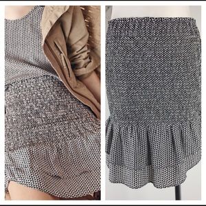 Madewell Silk Skirt Triangle Field Smocked Large